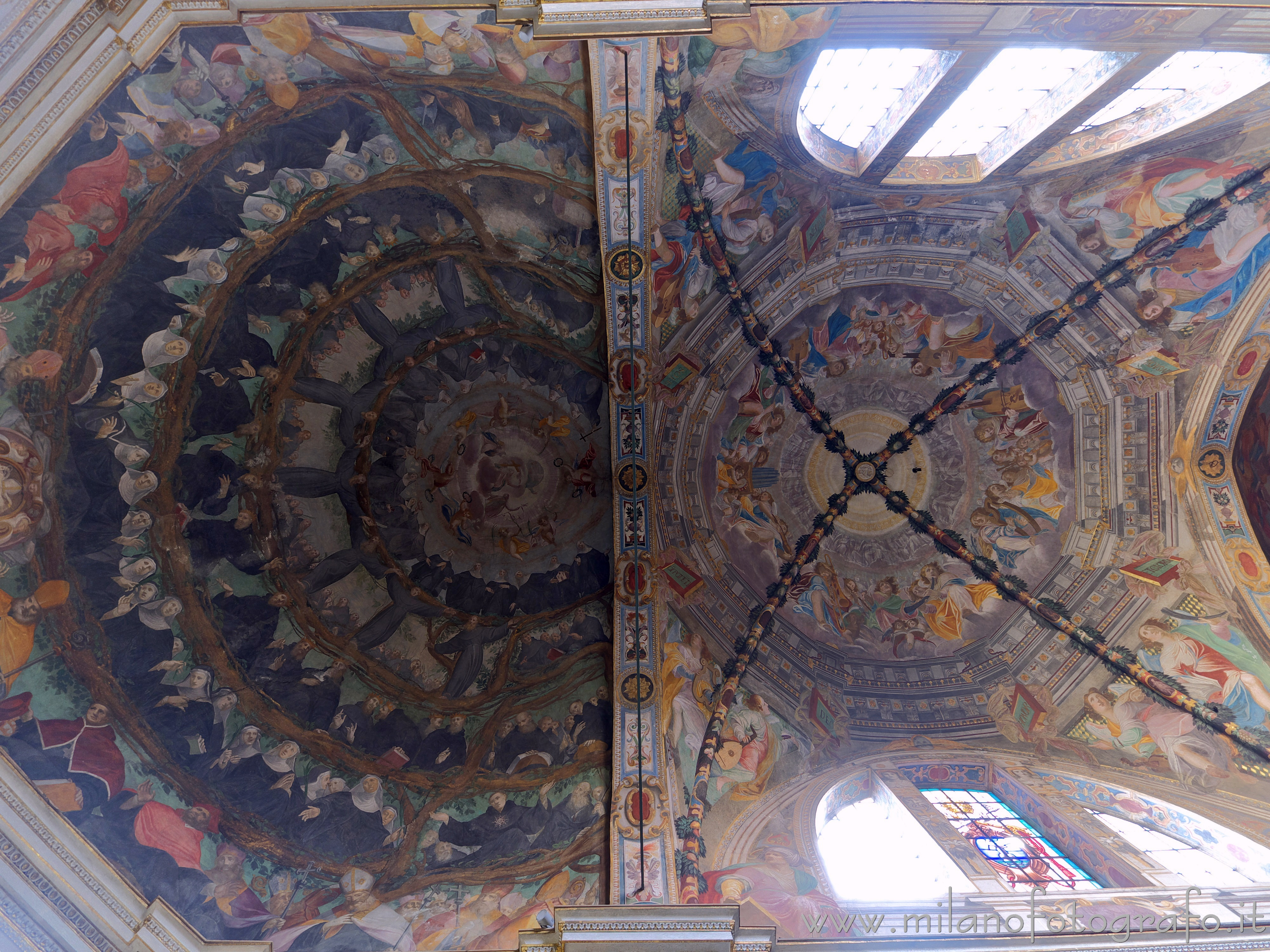 Milan (Italy) - Ceiling of the presbytery of the Basilica of San Marco